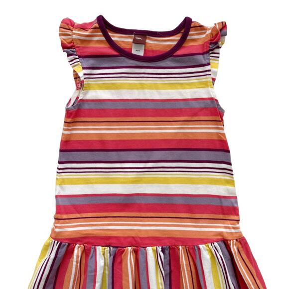 Tea Collection Flutter Sleeve Striped Dress - Picture 2 of 4